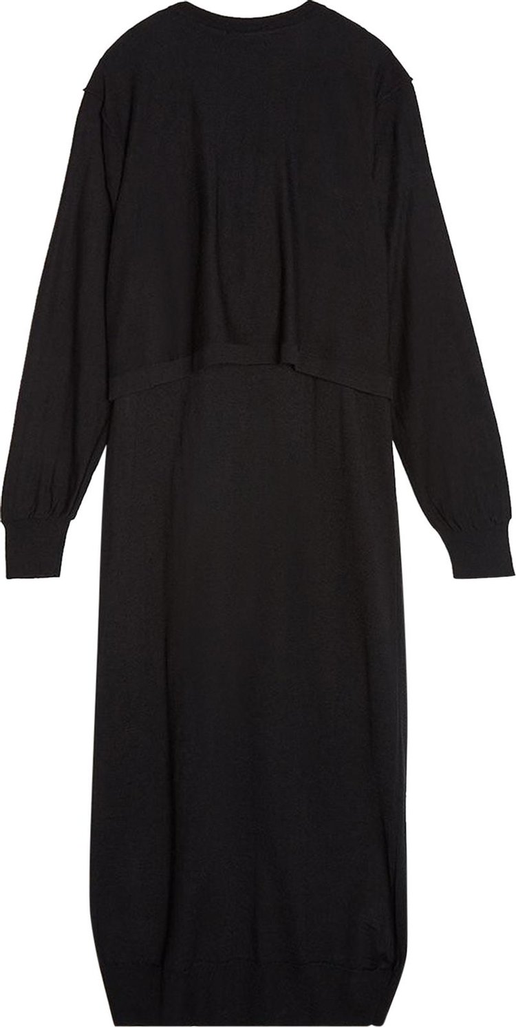 Lemaire Cardigan Dress Black