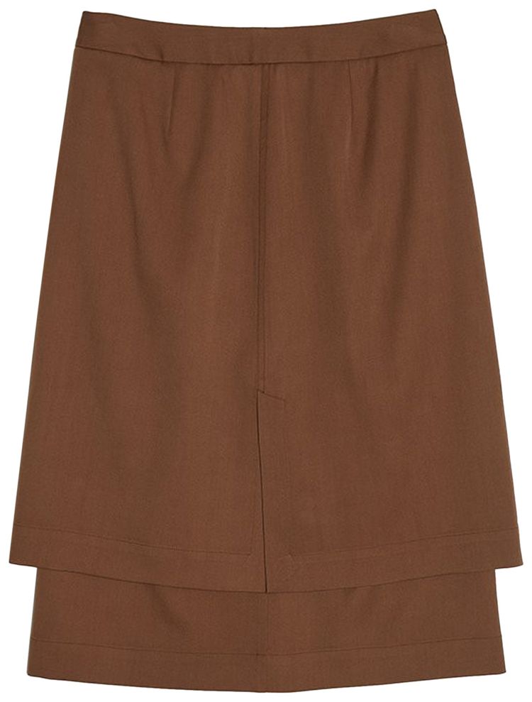Lemaire Double Skirt Dark Earth