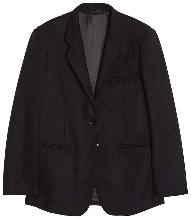 Lemaire Long Slim Blazer Jacket Black