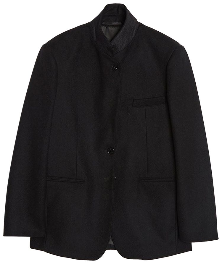 Lemaire Long Slim Blazer Jacket Black