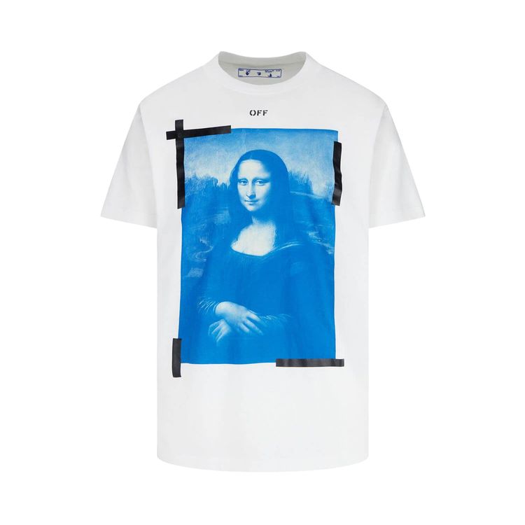 Off White Monalisa Slim Tee WhiteBlack