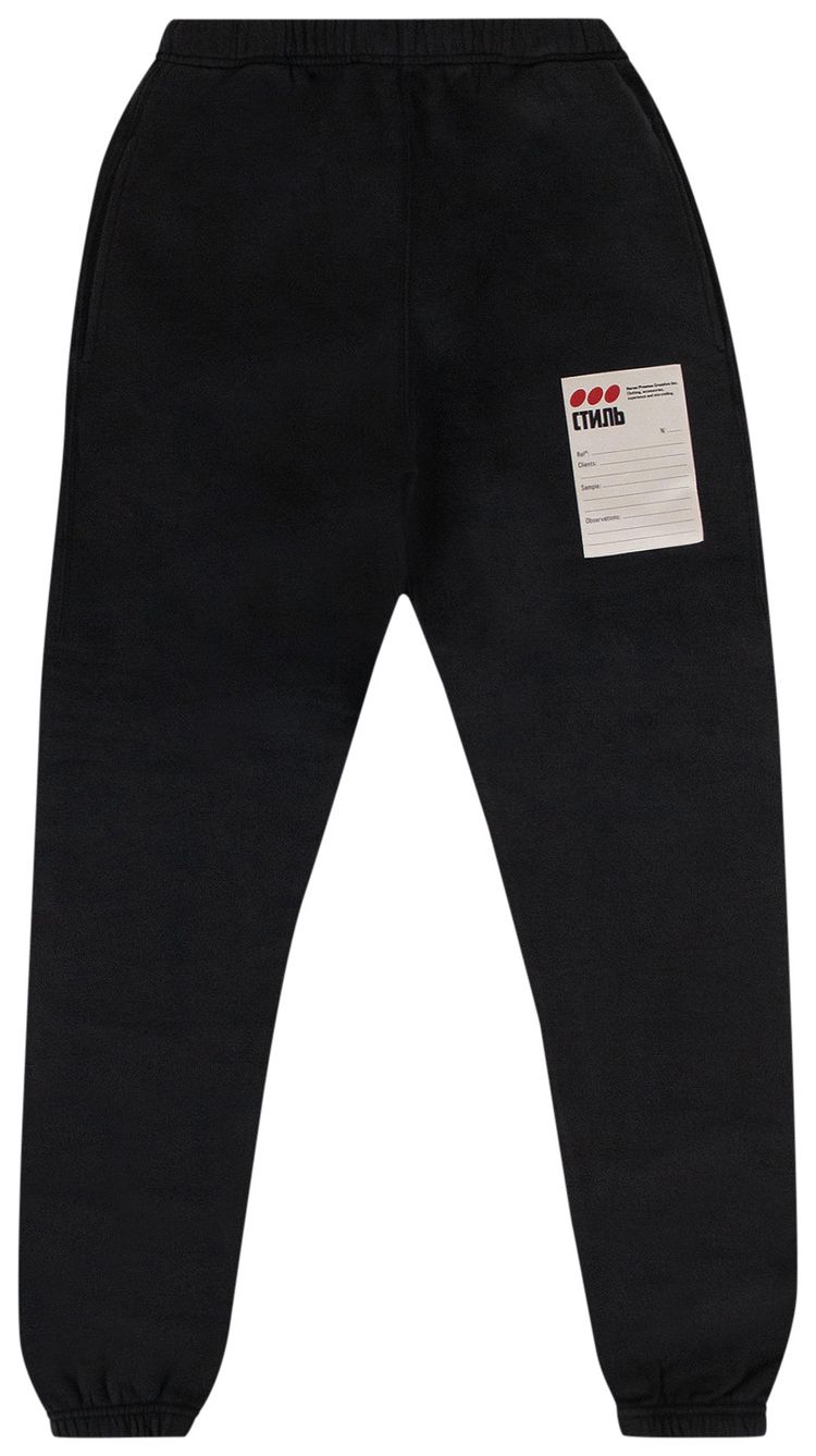 Heron Preston Sticker Slim Pant Off Black