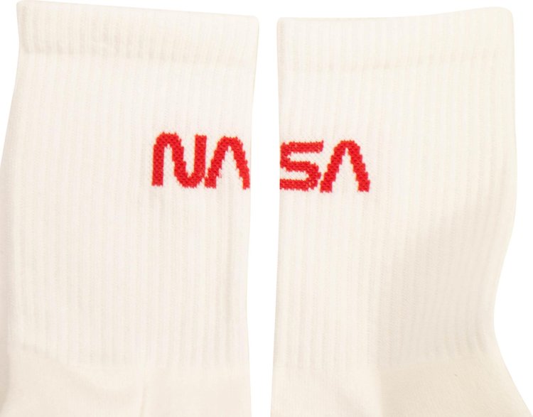 Heron Preston Nasa Long Socks White