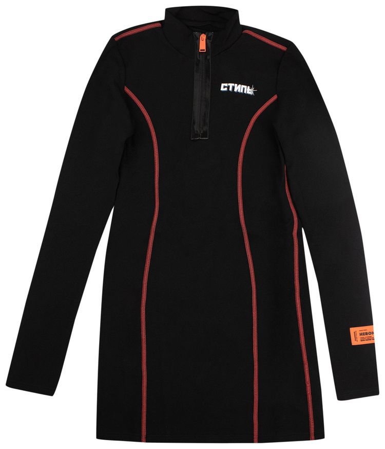 Heron Preston CTNMB Active Long Sleeve Dress Black