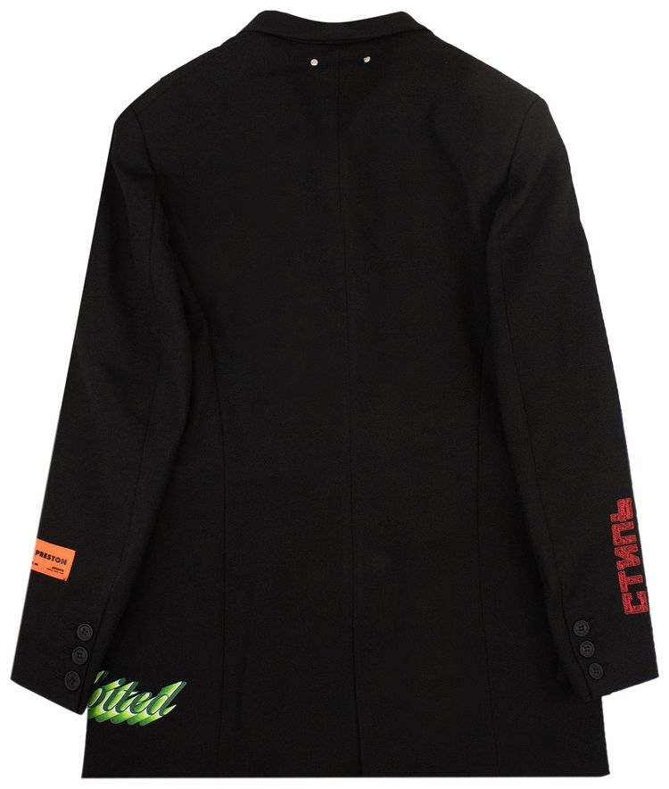 Heron Preston Double Breast Blazer Black