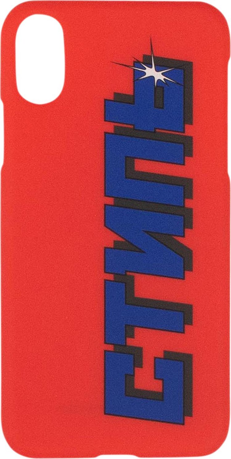 Heron Preston Squared CTNMB iPhone XS Cover 'Coral Red'