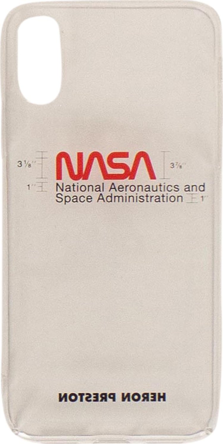 Heron Preston NASA iPhone XS Cover 'Transparent'