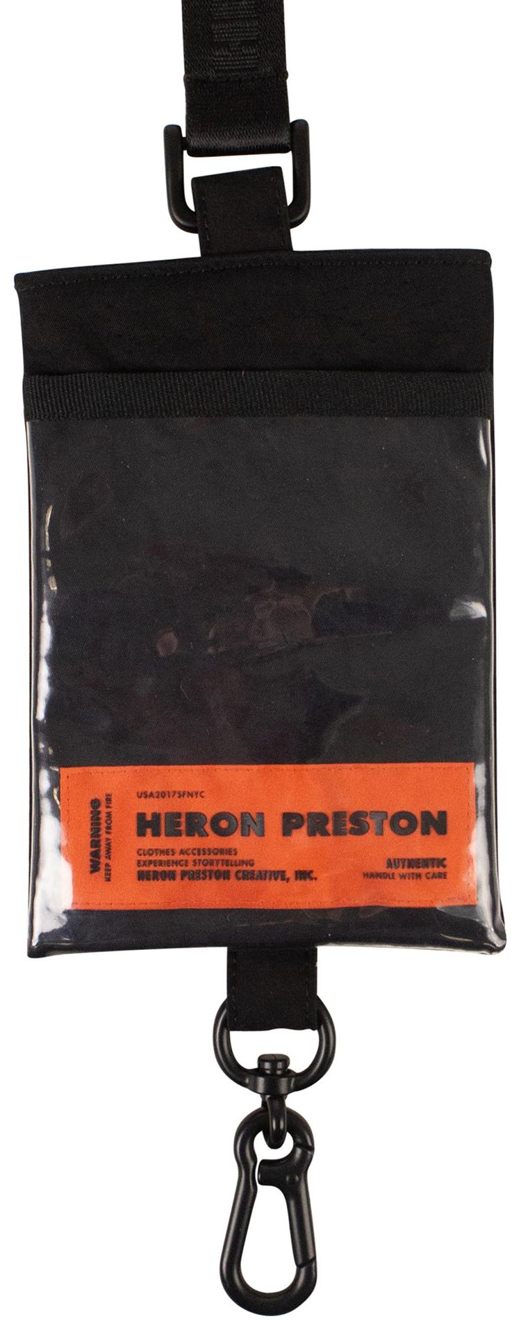 Heron Preston Keychain Passport Holder Black