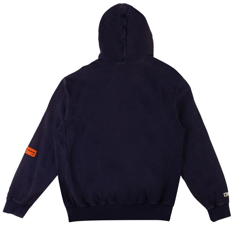 Heron Preston Ghost Hooded Sweatshirt Bleached Navy