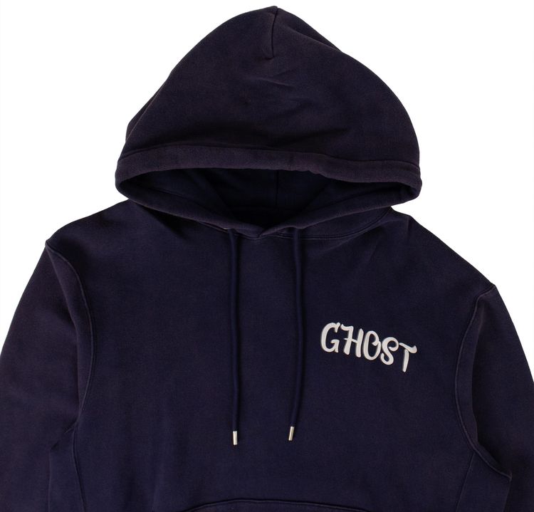Heron Preston Ghost Hooded Sweatshirt Bleached Navy