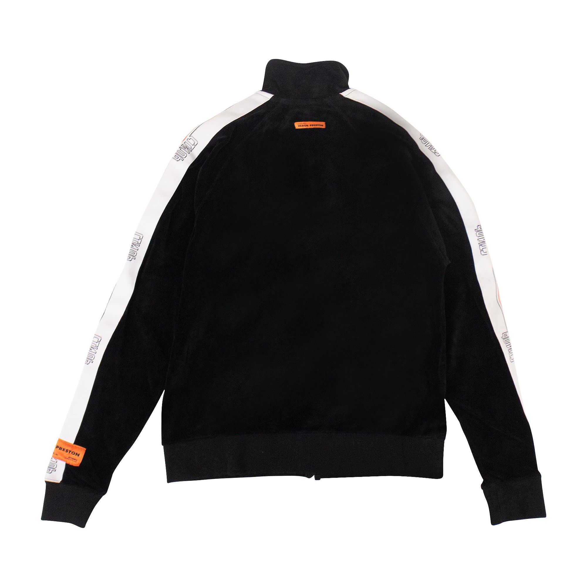 Buy Heron Preston Velour Tape Track Jacket 'Black