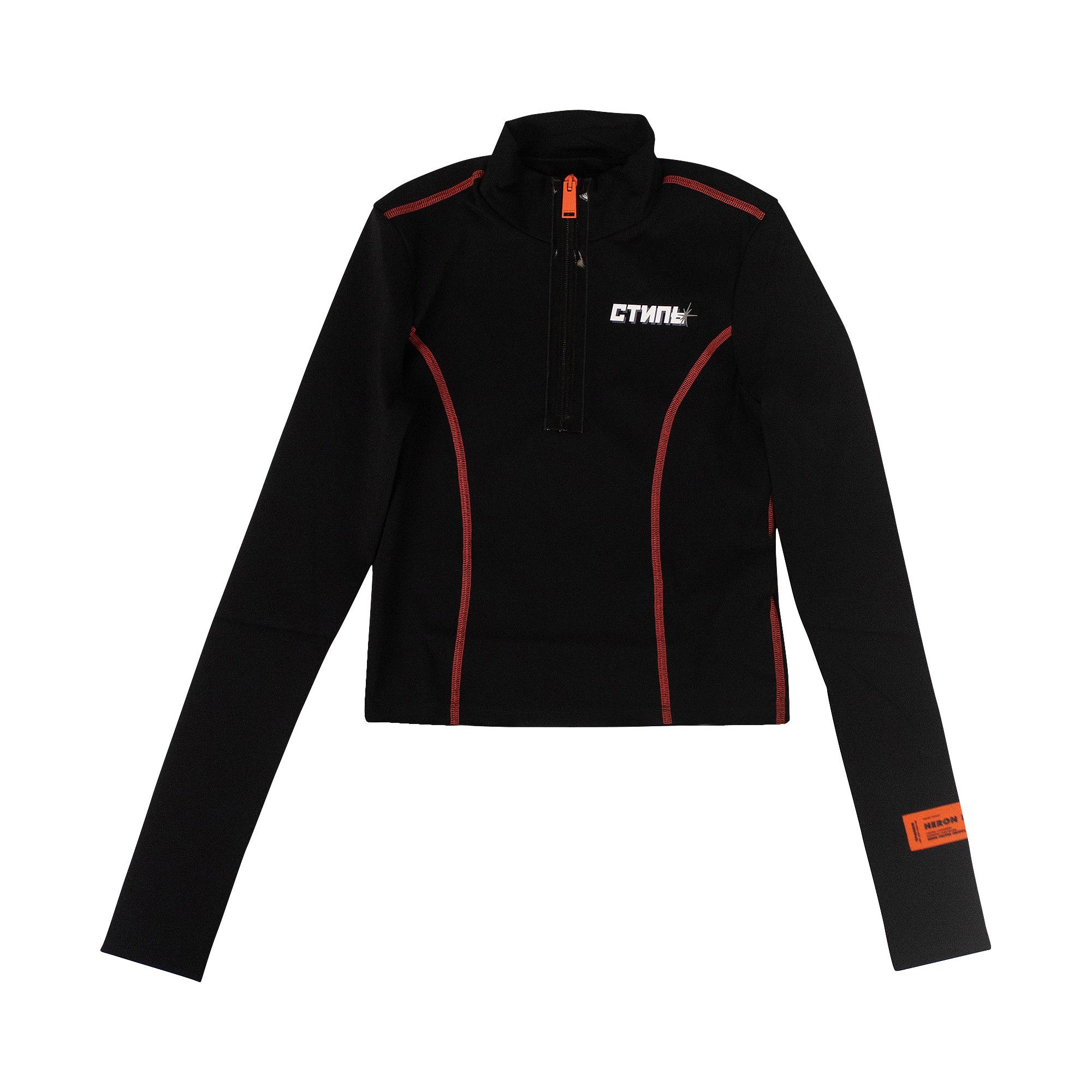 Buy Heron Preston Quarter Zip Long-Sleeve T-Shirt 'Black