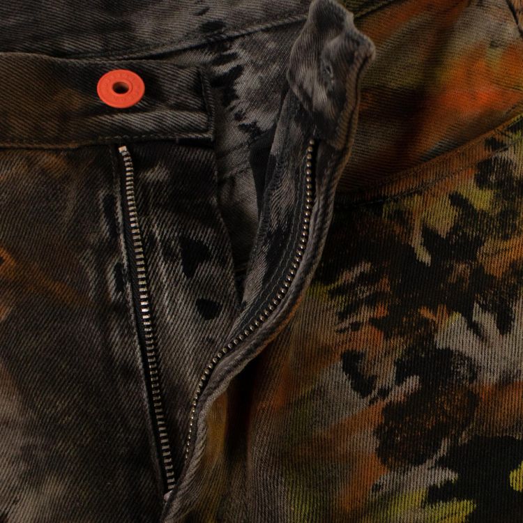 Heron Preston Washed Tie Dye Denim Multicolor