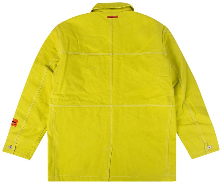 Heron Preston Embroidered Denim Jacket Yellow