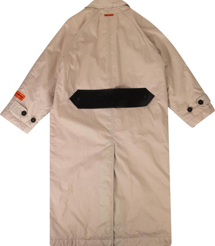 Heron Preston Oversized Coat Cream