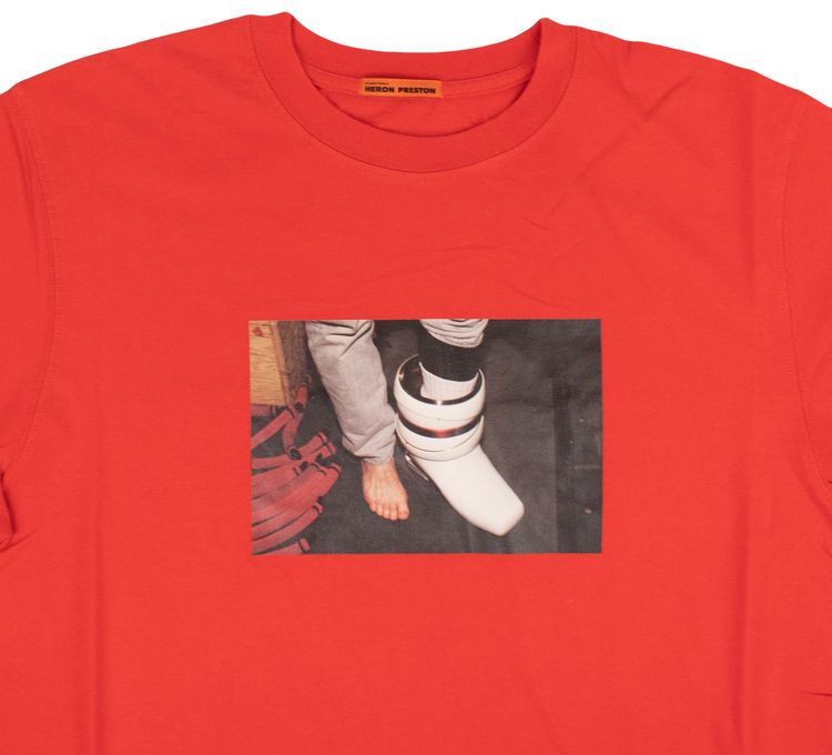 Heron Preston NASA Short Sleeve T Shirt Red