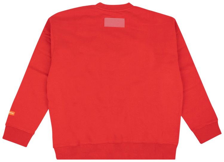 Heron Preston NASA Photo Crew Neck Sweatshirt Red