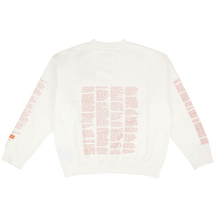 Heron Preston NASA Crew Neck Sweatshirt White