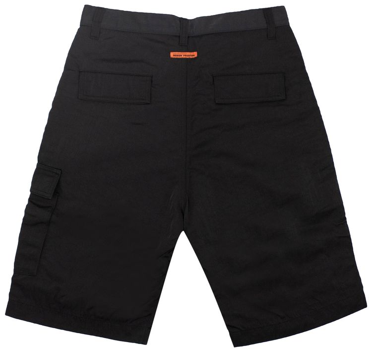 Heron Preston Loose Fit Cargo Shorts Black