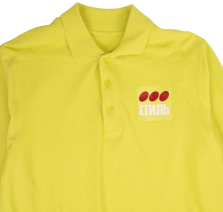 Heron Preston CTNMB Polo Yellow