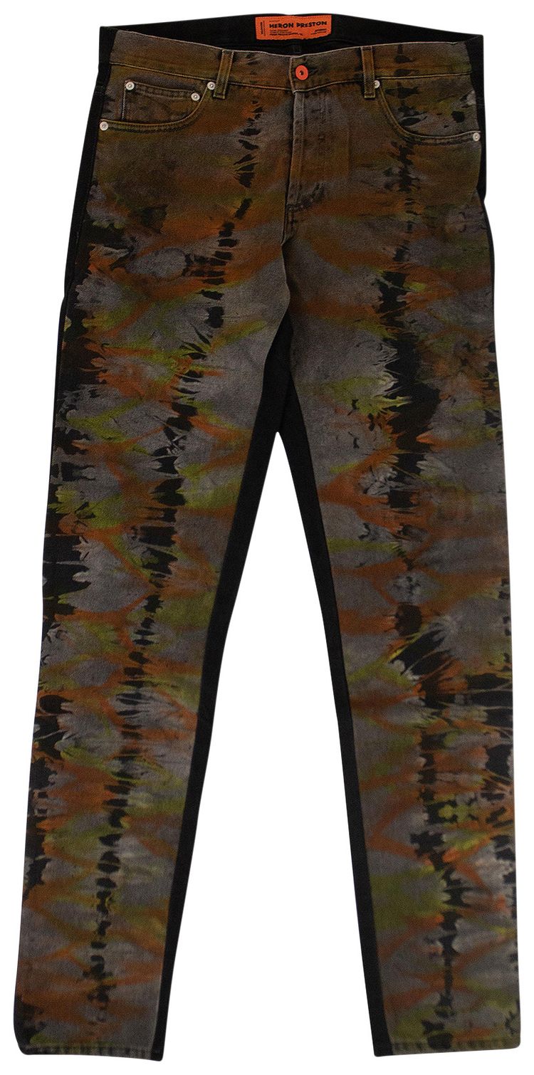 Heron Preston Tie Dye Jeans BlackMulticolor