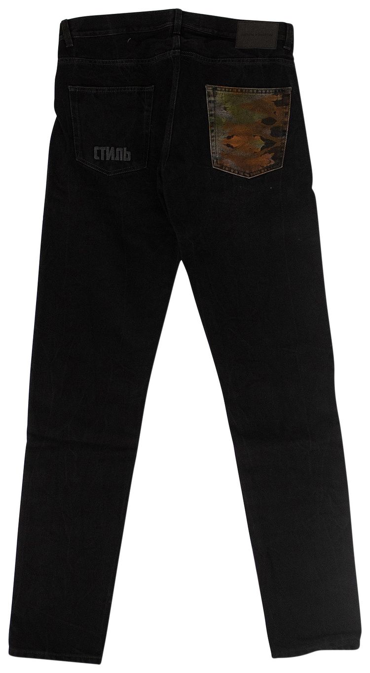 Heron Preston Tie Dye Jeans BlackMulticolor