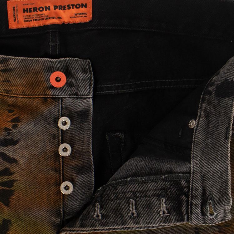 Heron Preston Tie Dye Jeans BlackMulticolor
