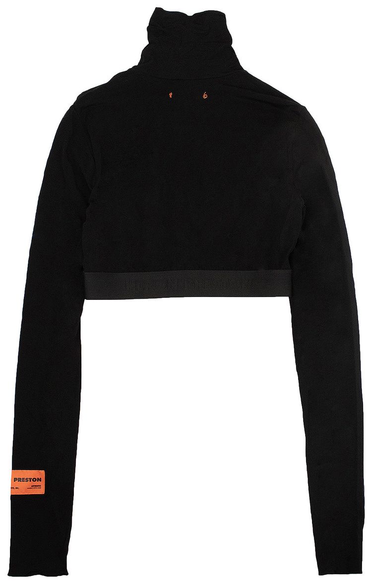 Heron Preston Turtleneck Cropped Top Black