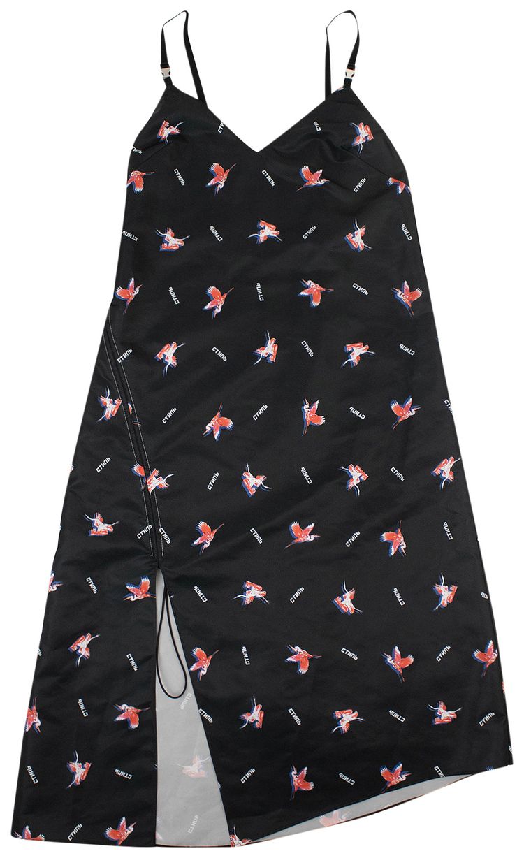 Heron Preston Printed Long Slip Dress Grey