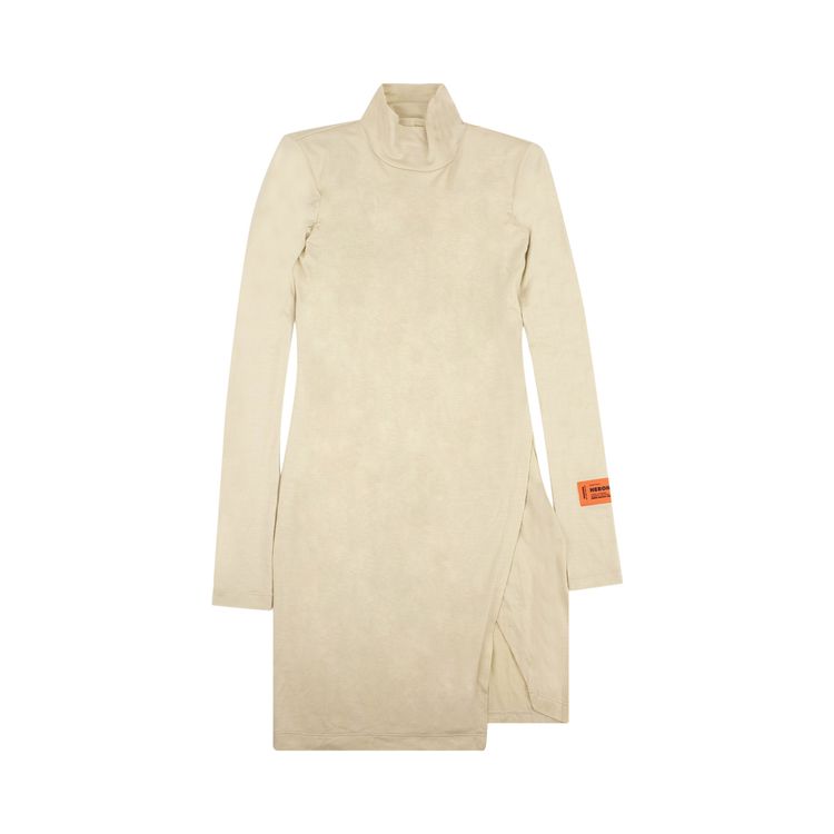 Heron Preston Structured Shoulder Dress White