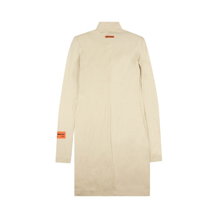 Heron Preston Structured Shoulder Dress White