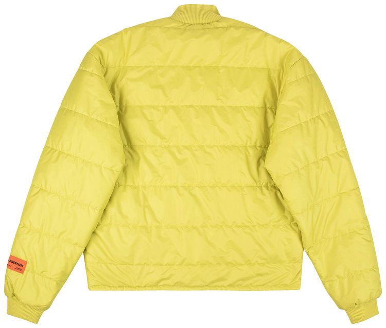 Heron Preston CTNMB Thin Puffer Jacket Lime Green