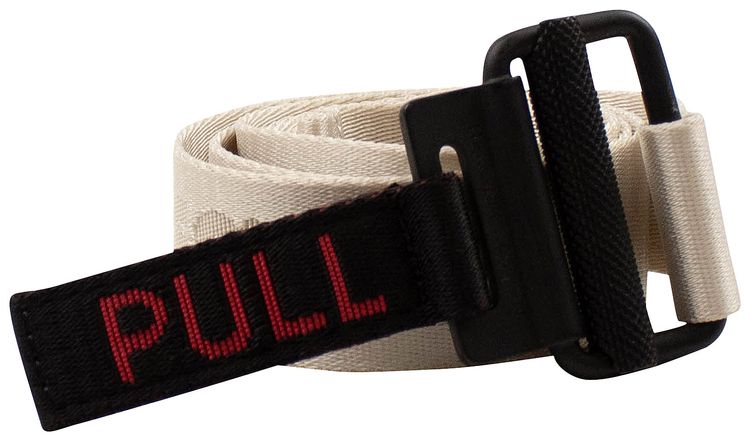 Heron Preston Pull Tab Belt Ivory