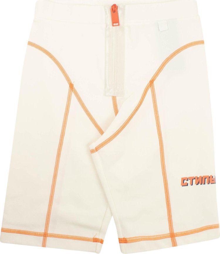 Buy Heron Preston CTNMB Active Biker Leggings 'Off White/Orange' -  HWCB006E197850110219