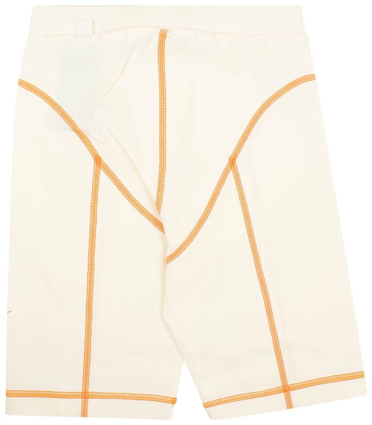 Heron Preston CTNMB Active Biker Leggings Off WhiteOrange