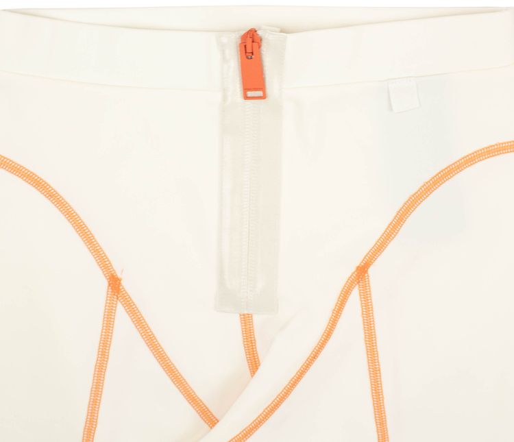 Heron Preston CTNMB Active Biker Leggings Off WhiteOrange