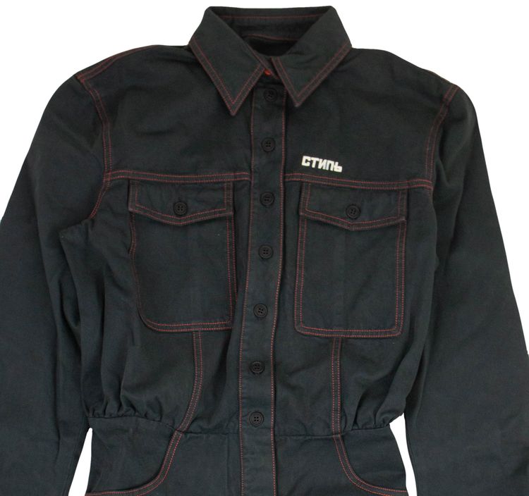 Heron Preston Worker Jumpsuit Off Black