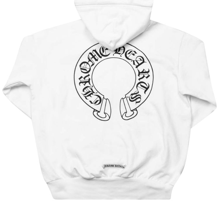 Chrome Hearts Floral Cross Zip Hoodie White
