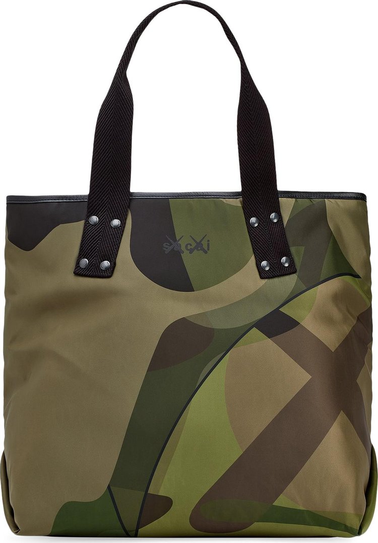 Sacai x KAWS Large Tote Bag 'Camouflage'