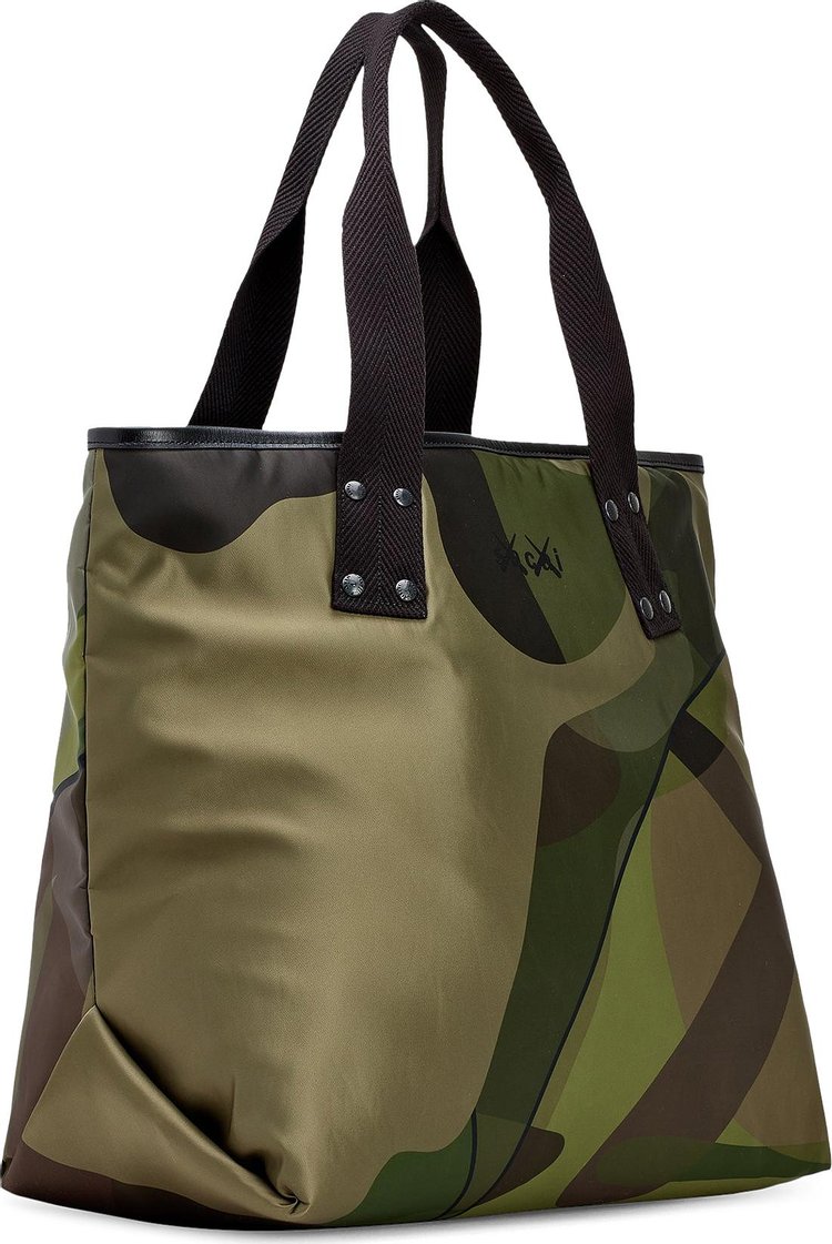 Sacai x KAWS Large Tote Bag Camouflage