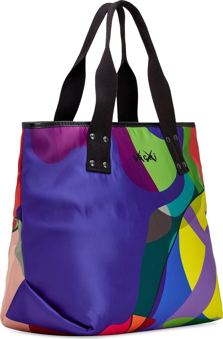 Sacai x KAWS Large Tote Bag Multicolor