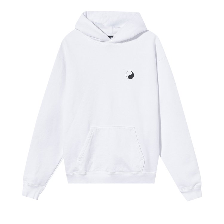 Stussy x Our Legacy Yin Yang Pigment Dyed Hoodie 'White'