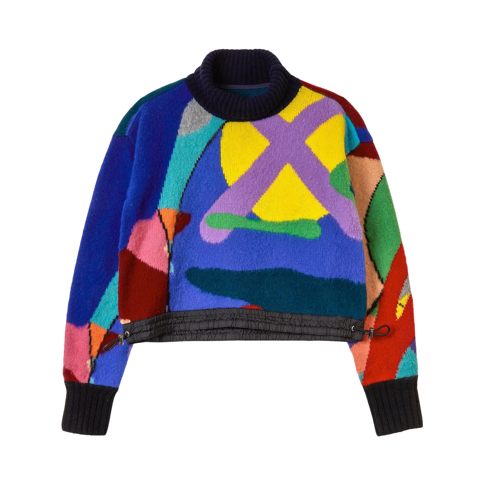 Sacai x KAWS Jacquard Knit Pullover 'Multicolor' | GOAT