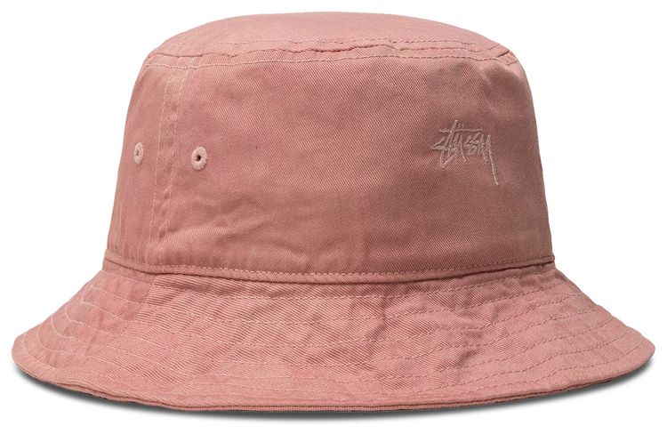 Stussy x Our Legacy Recycled Twill Bucket Hat Pink