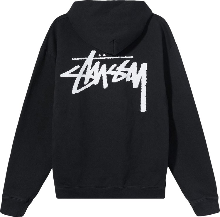 Stussy x Our Legacy Yin Yang Pigment Dyed Hoodie Black