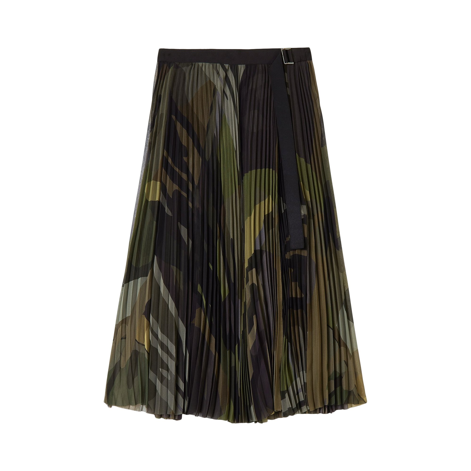 Buy Sacai x KAWS Print Chiffon Skirt 'Camouflage' - 2105686 9361