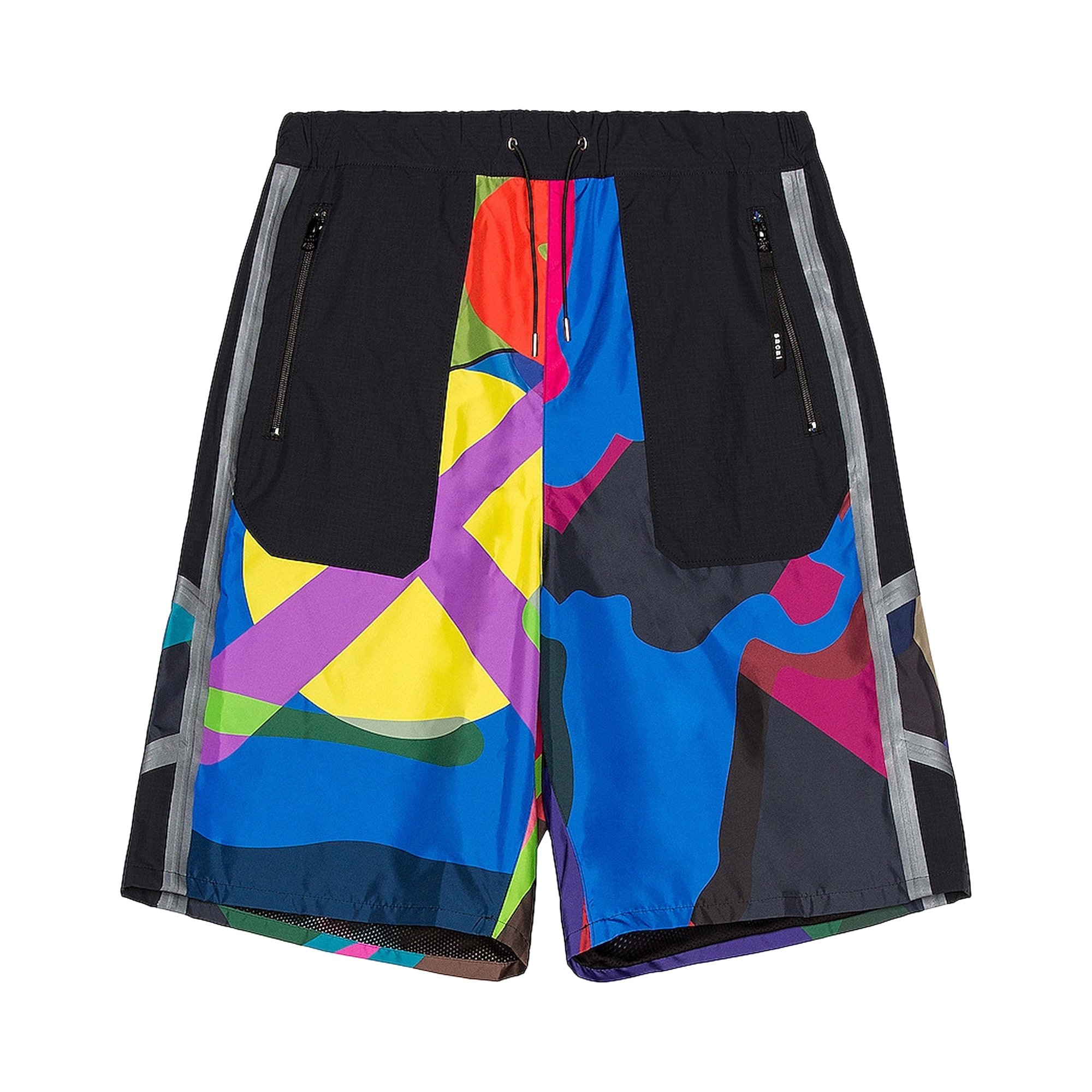 Buy Sacai x KAWS Print Shorts 'Multicolor' - 2102569 M 9261 | GOAT