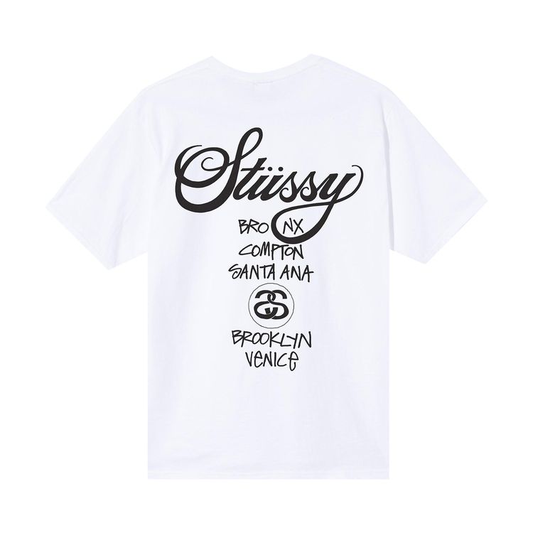 Stussy x Dover Street Market World Tour Tee White