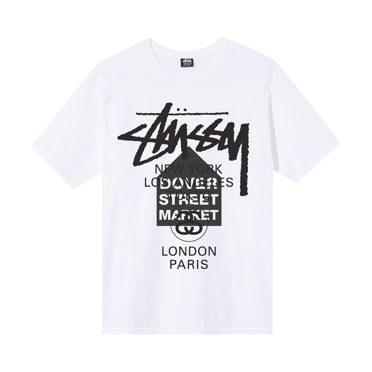 Stussy x Dover Street Market World Tour Tee White