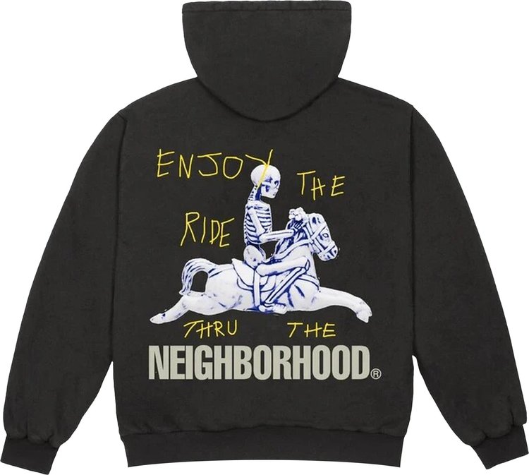 Cactus Jack by Travis Scott x Neighborhood Carousel Hoodie Black